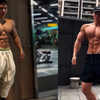 麒麟臂、倒三角、大胸肌， 满满的视觉冲击力，性感身材配上东方人的颜值， 完美搭配「侵删