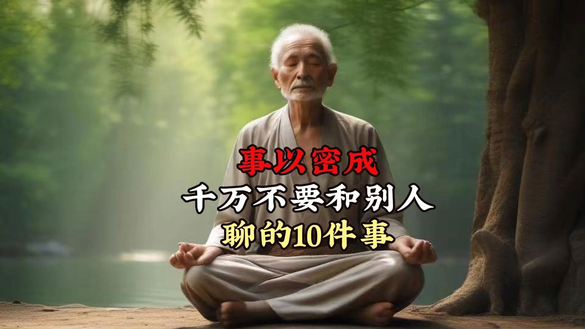 事以密成，语以泄败：10个说话禁忌，你必须知道