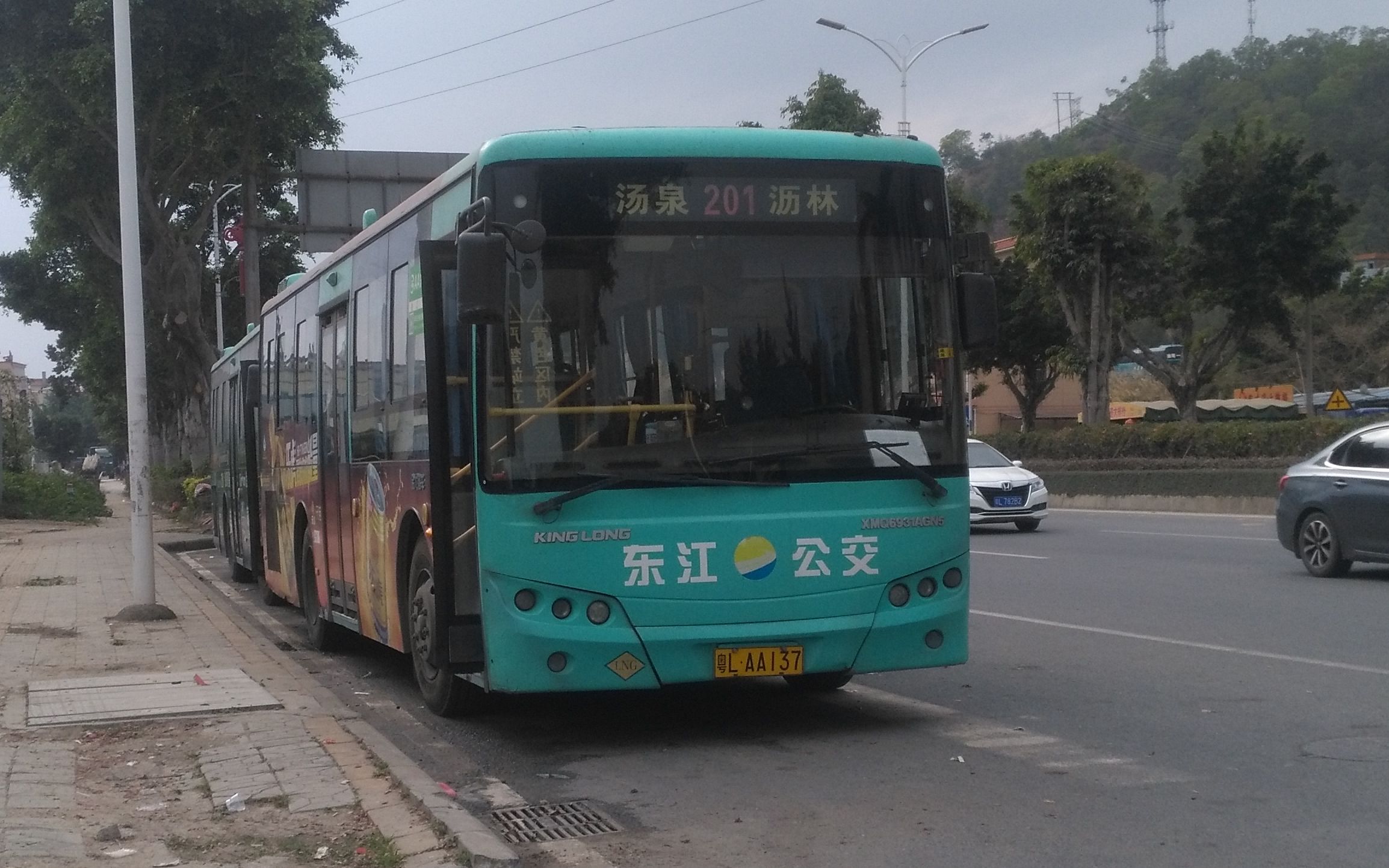 惠州公交201路全程pov沥林汽车站汤泉