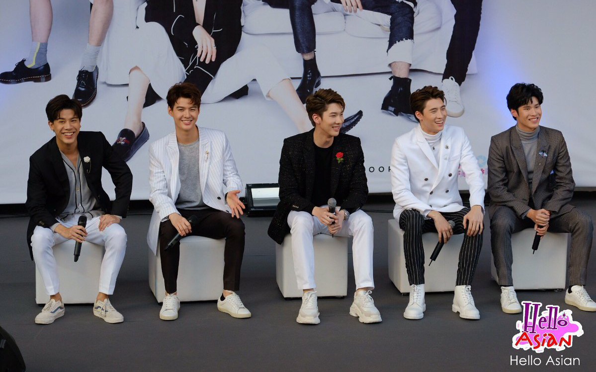 kissboysth (mean,saint,tonnam,peak,jo)成团发布会20190127