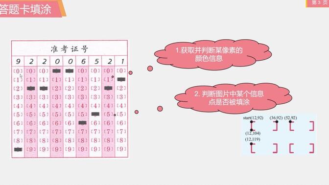 浙江信息技术新教材3.3.3准考证号填涂识别项目