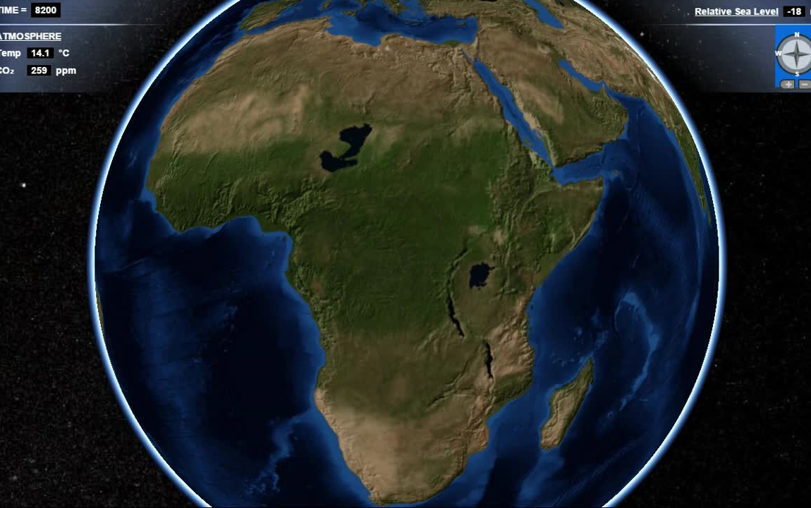 【地理】2.1万年来非洲的干湿演替