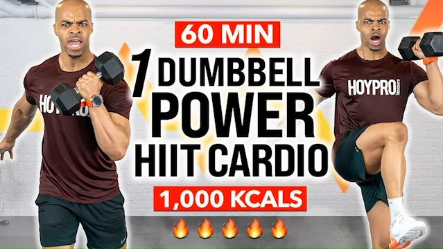 【Millionaire Hoy】60分钟单哑铃全身力量燃脂HIIT训练