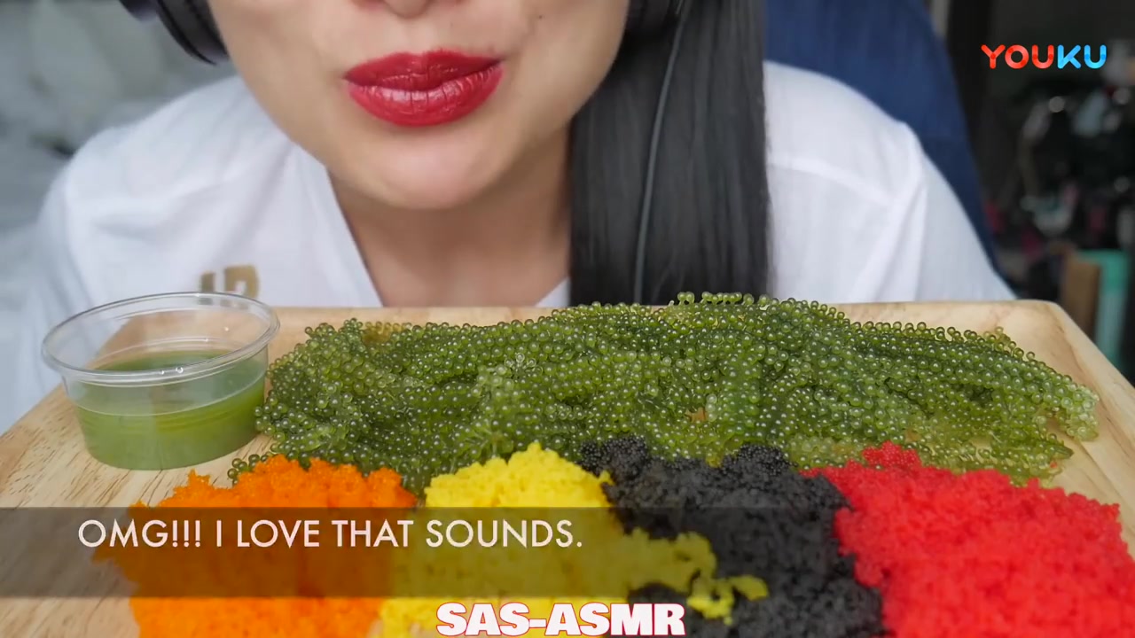 【SAS】绿色的是海葡萄其他是飞鱼籽哦【咀嚼音】