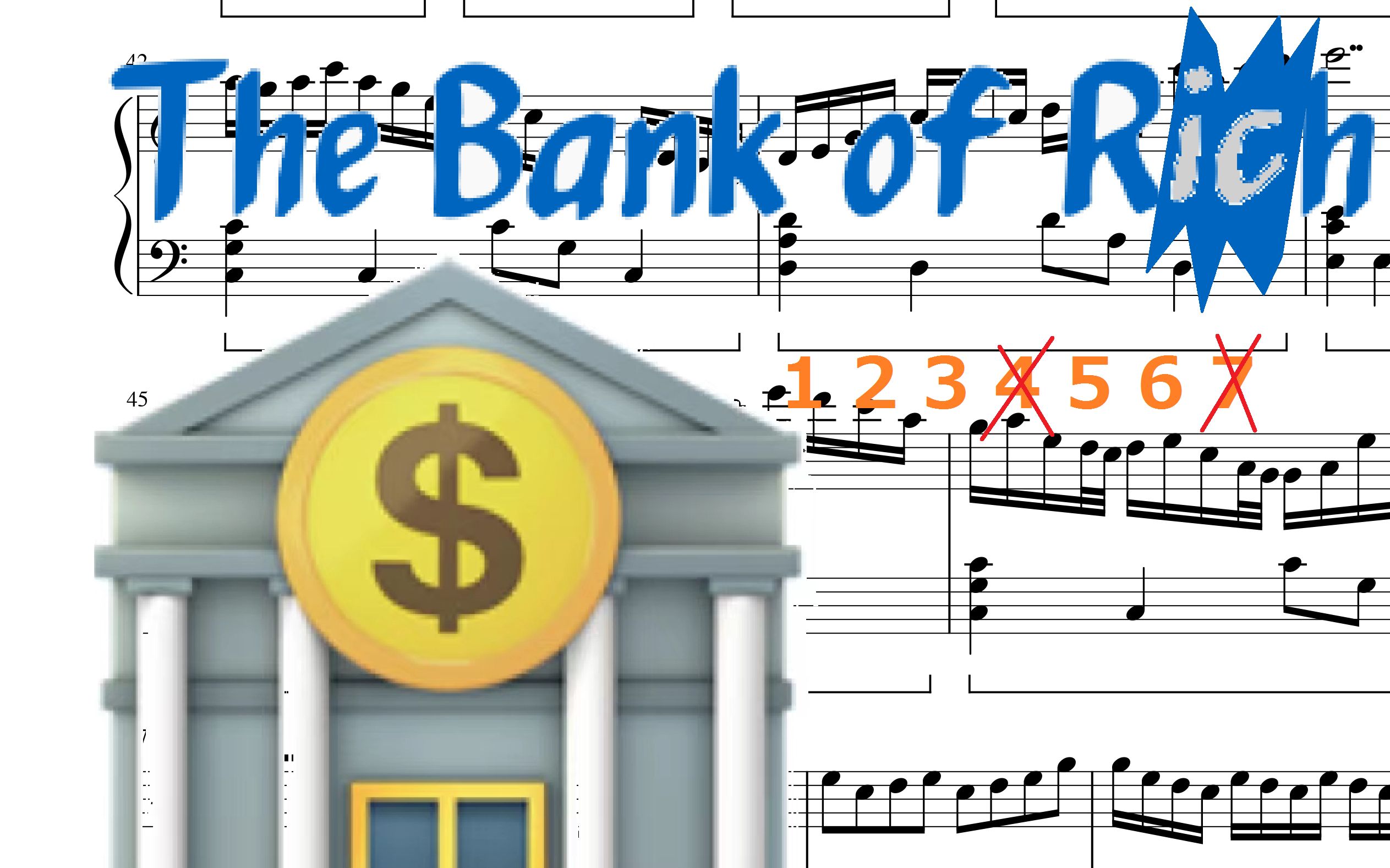 当你把【银行不妙曲】改成中国五声调式……银行丰收曲？？