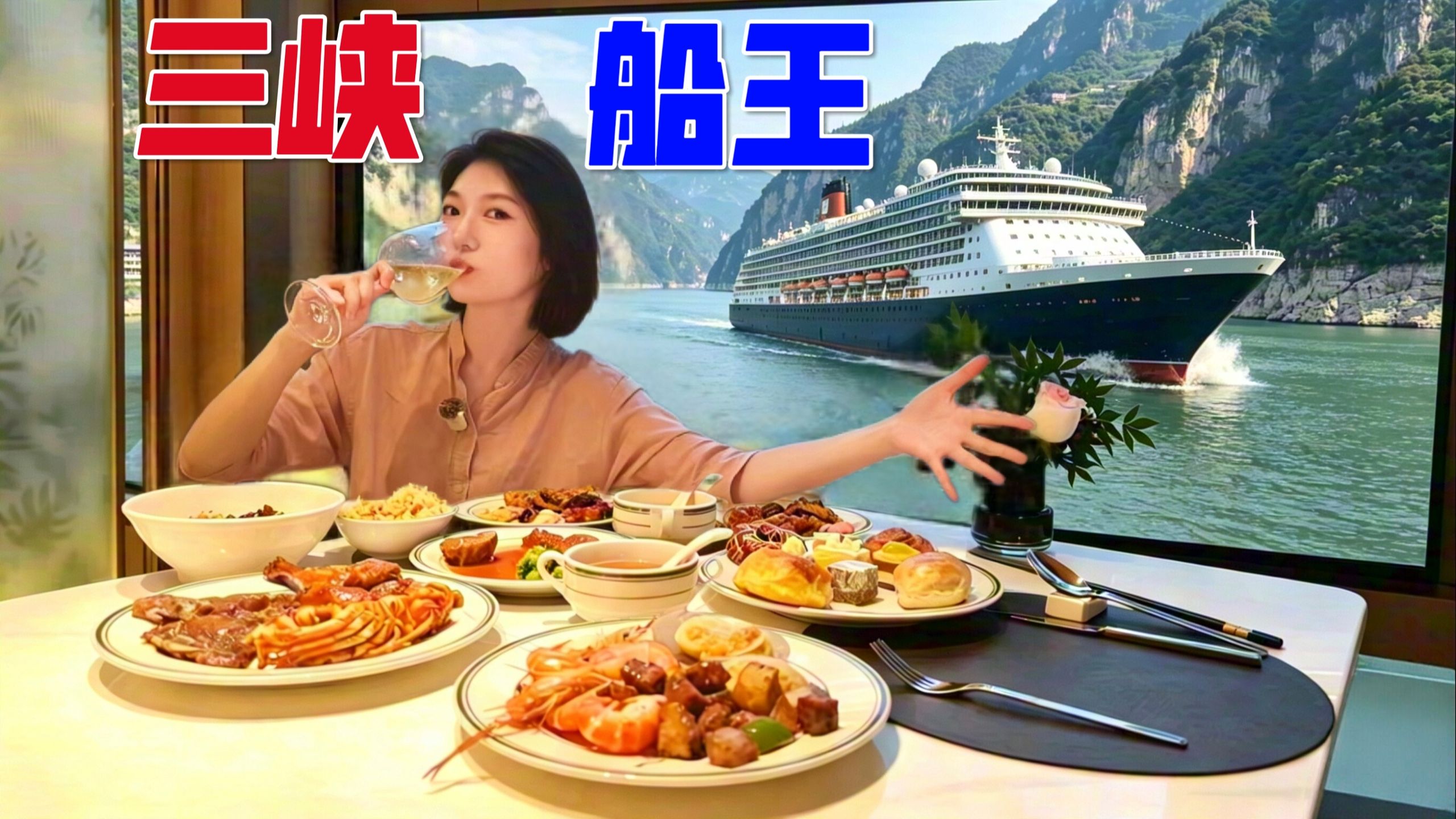 揭秘！中国最豪游轮一日三餐，香港厨神不间断自助，女子靠嘴吃回船票