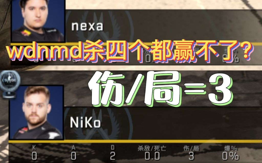NIKO：”我杀四个了，剩下交给你了nexa，wdnmd！你干啥呢！？“