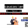 caucasian n.高加索人 .a.高加索的, 白种人的