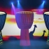 jfx324印第安非洲鼓表演热带风情LED背景视频素材