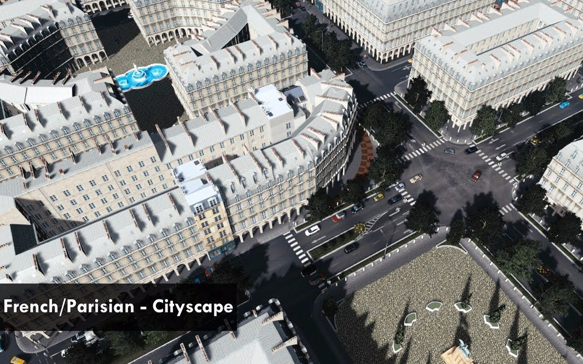 【都市天际线真实建造】法国/巴黎 城市景观 French/Parisian Cityscape哔哩哔哩bilibili