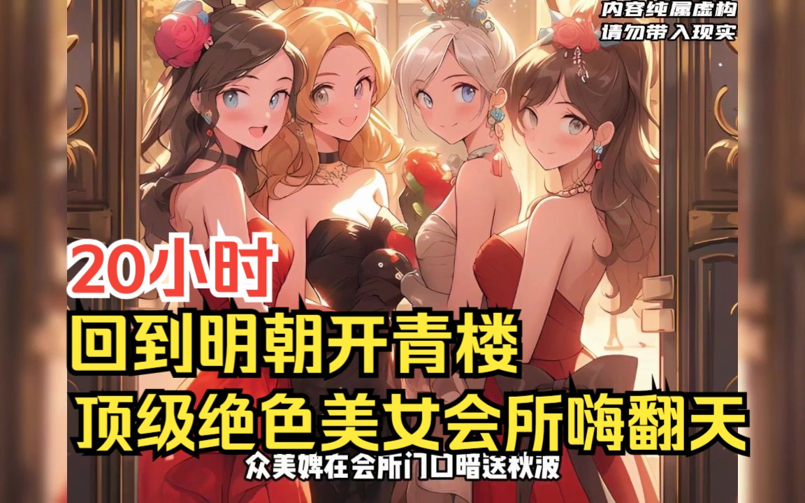 【20小时】回到明朝开青楼，坐拥天下绝色美女！打造顶级娱乐休闲会所，不爱江山爱美人，穿越明朝，潇洒一世！一口气看完爽文爽漫！