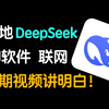 看一遍就会的DeepSeek本地部署联网方式！还有多款好用交互软件分享