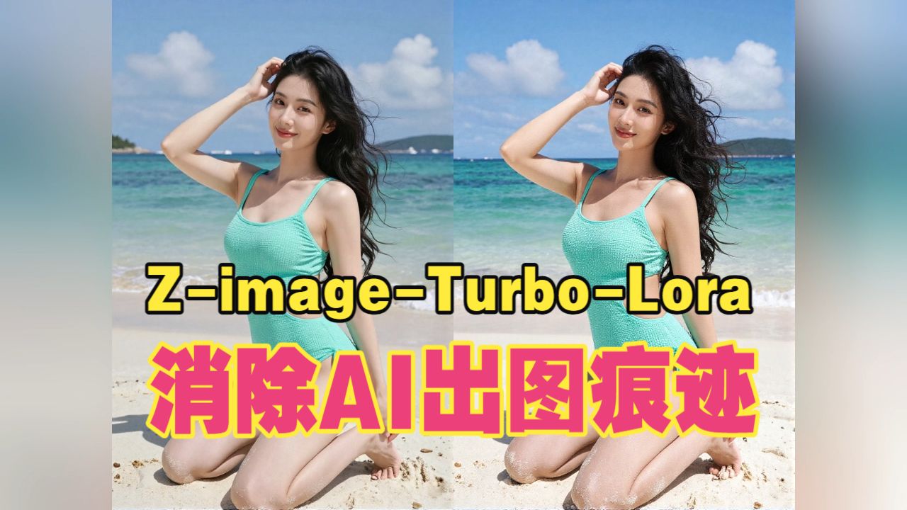 绝了！ZIT-Lora 消除塑料感，AI 出图直接变照片级真实