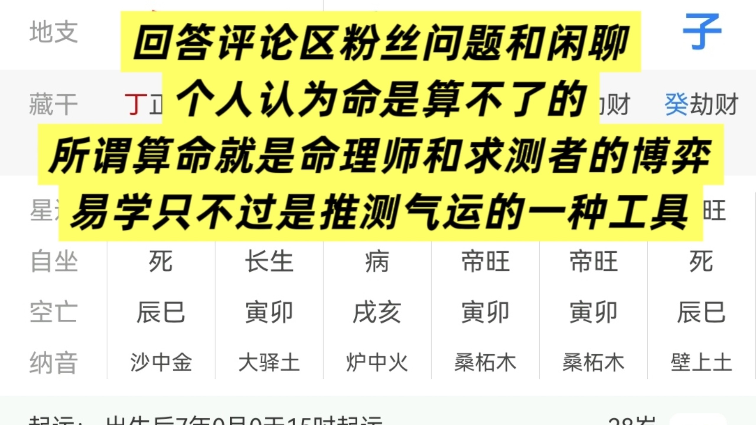 命是算不了的，只不过是命理师和缘主的博弈罢了