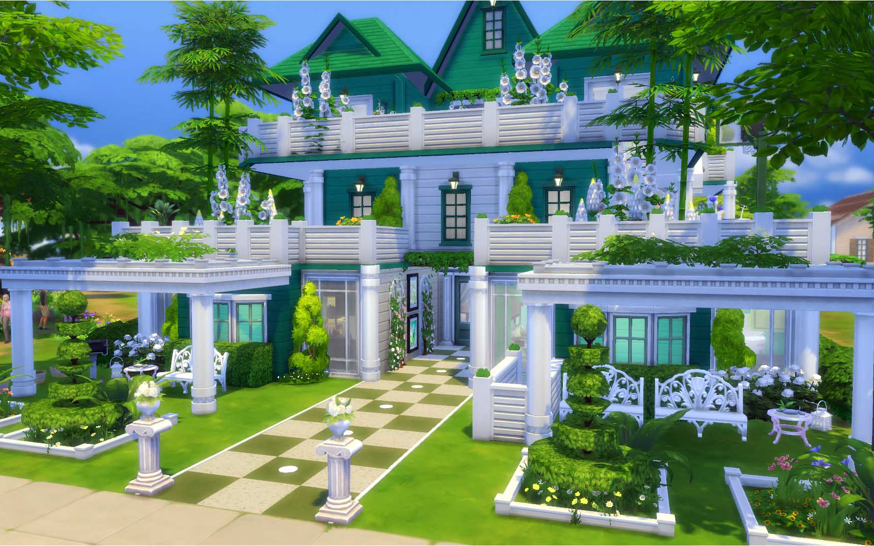 我的模拟人生游戏(7 自建房屋 无mod绿色后宫监狱