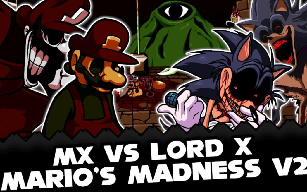 FNF | MX Vs Lord X - Mario's Madness V2 | Mods/Hard/Gameplay |