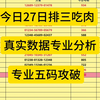 排列三今日方案出炉 2-27日 排列三号码 每日计划表