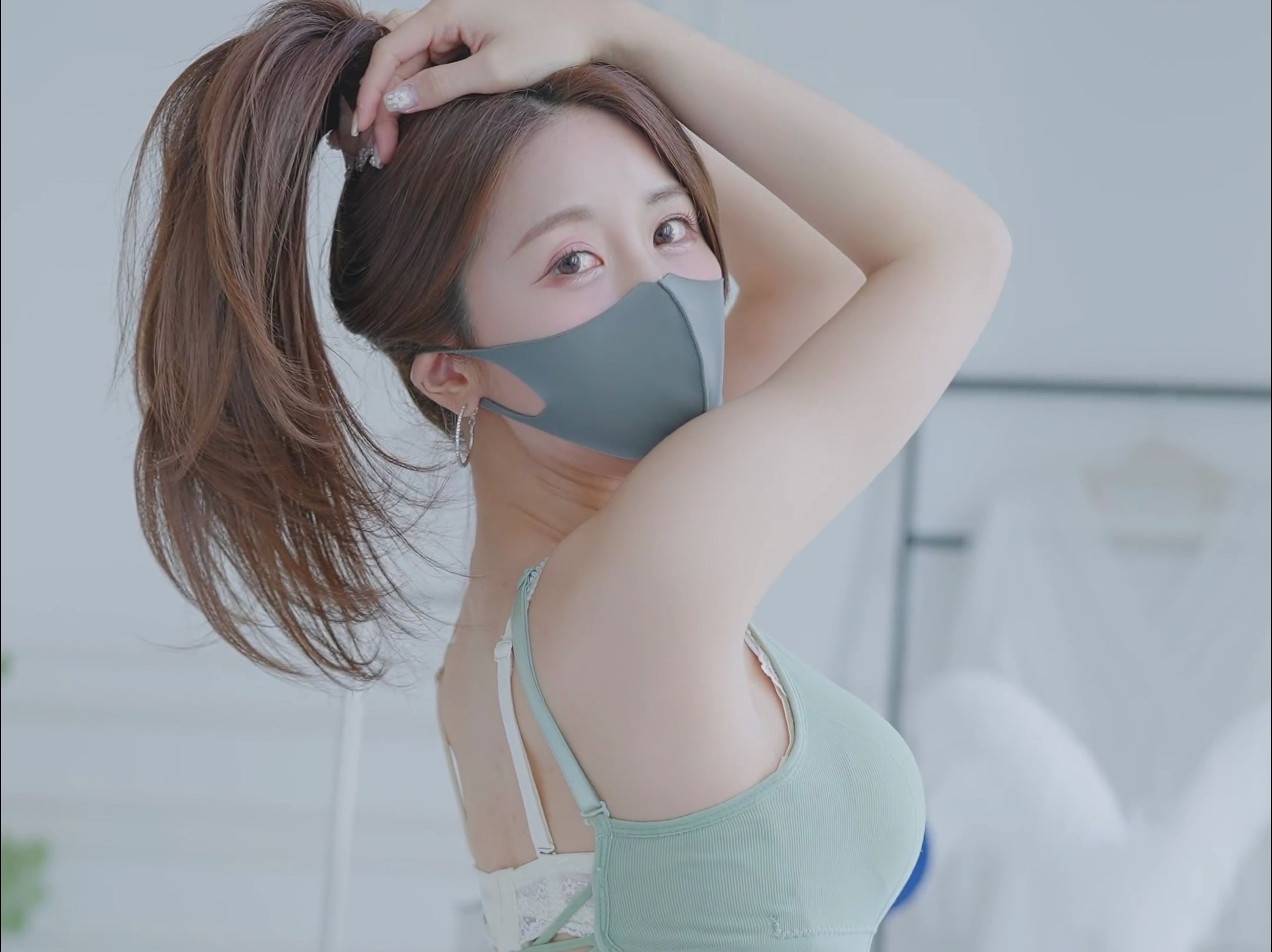 Miss Rose's Matcha Green Refreshing Yoga Wear Outfit