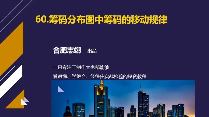 60、筹码分布图的移动规律