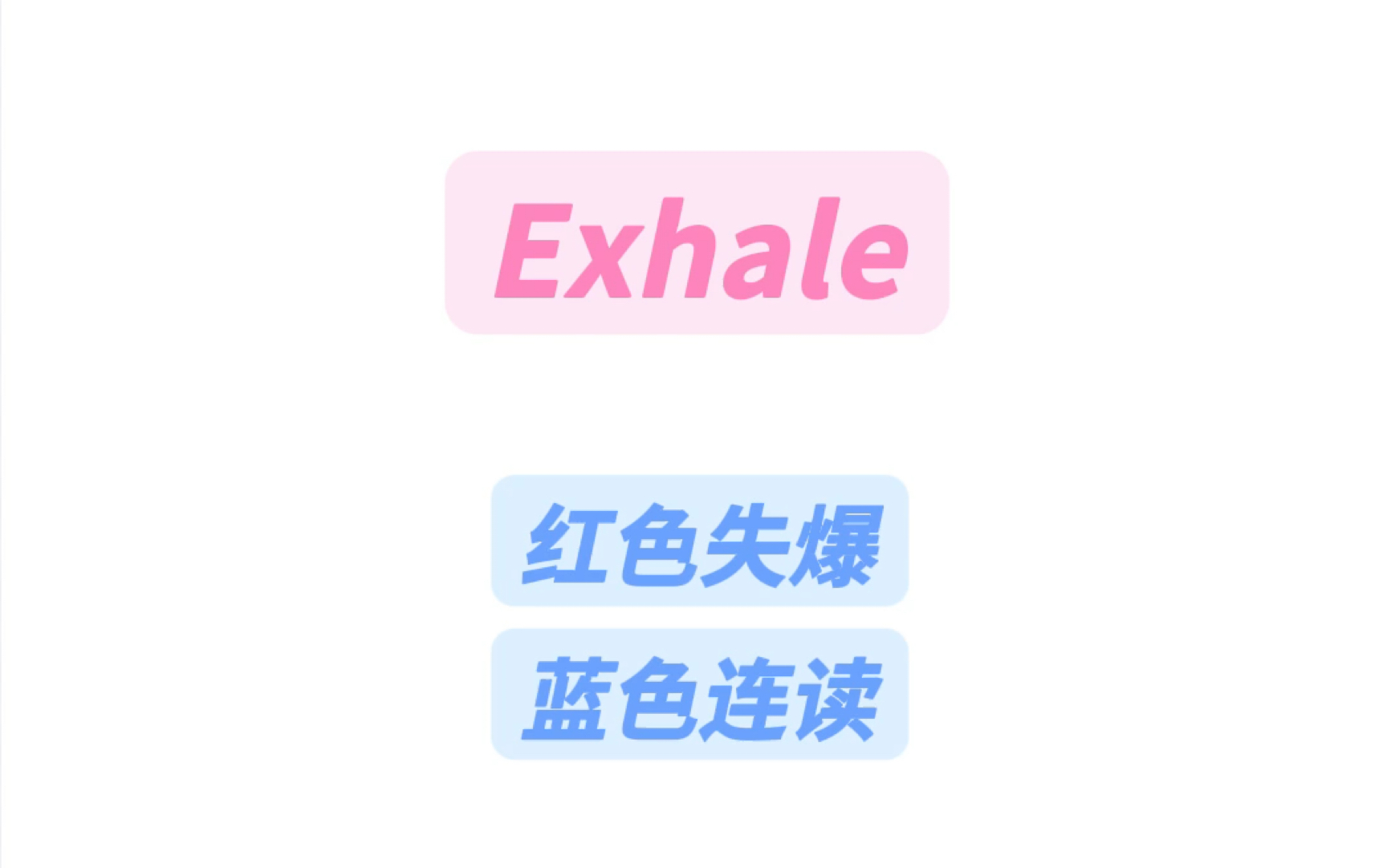 Exhale纯享版音译教学#简单易学的英文歌 #exhale翻唱  #exhale