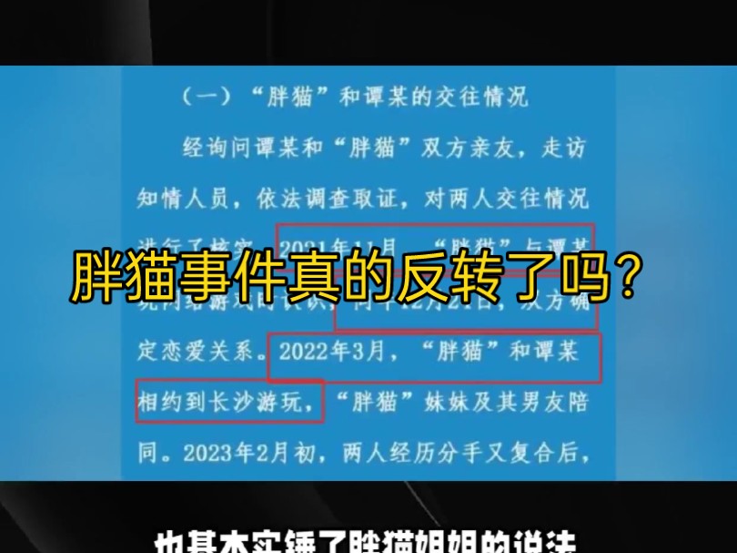 胖猫事件真的反转了吗？【老实人视界158期】