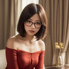 醉美红衣：绝佳美女的四张唯美写真