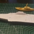 【折纸教程】“辽宁舰”航母折纸教程（原创），一张A4纸纯折不剪裁定型用了胶水。