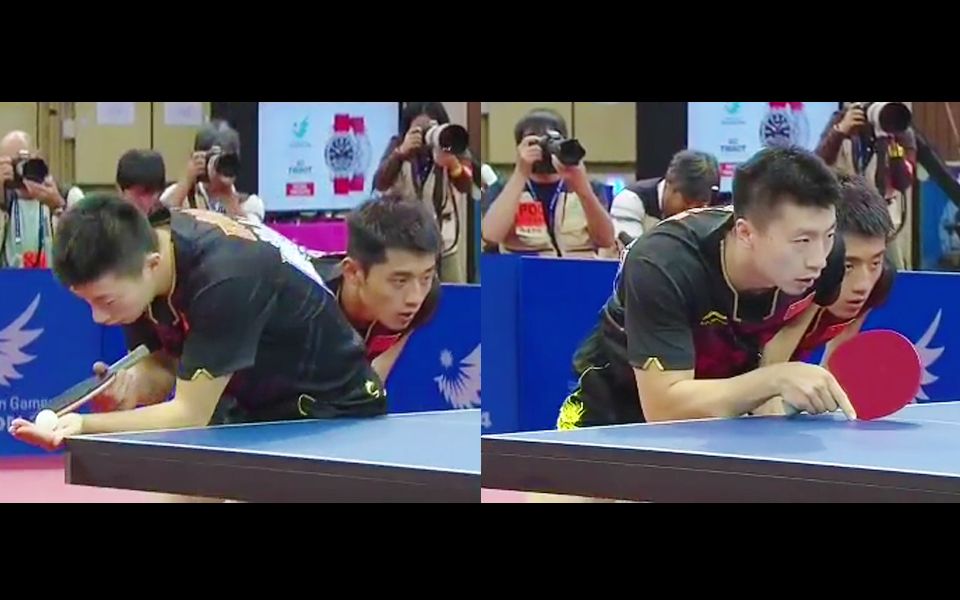 【仁川亚运会】乒乓球男双半决赛 马龙·张继科vs松平健太·丹羽孝希