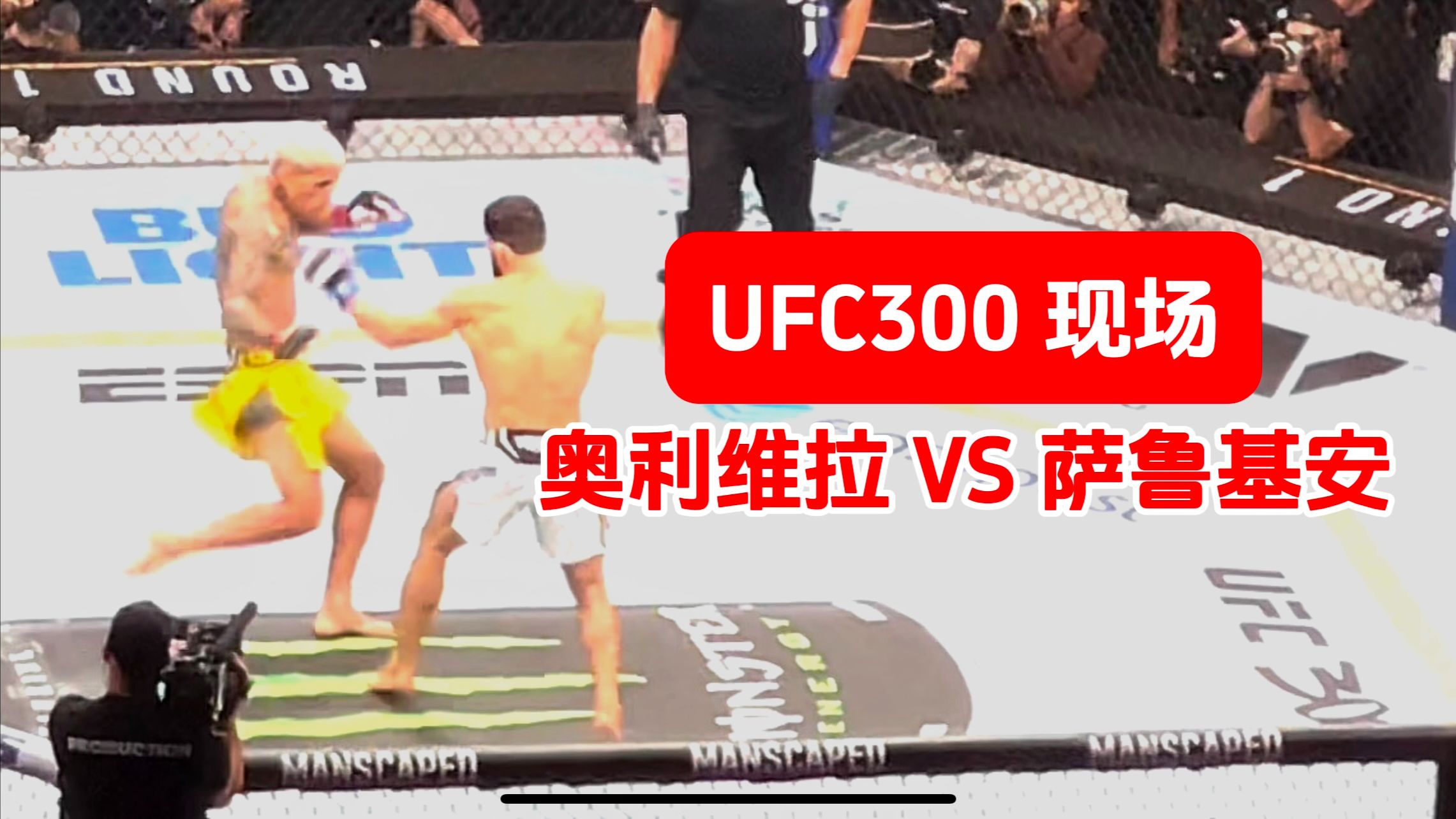 【UFC300现场】奥利维拉 VS 萨鲁基安