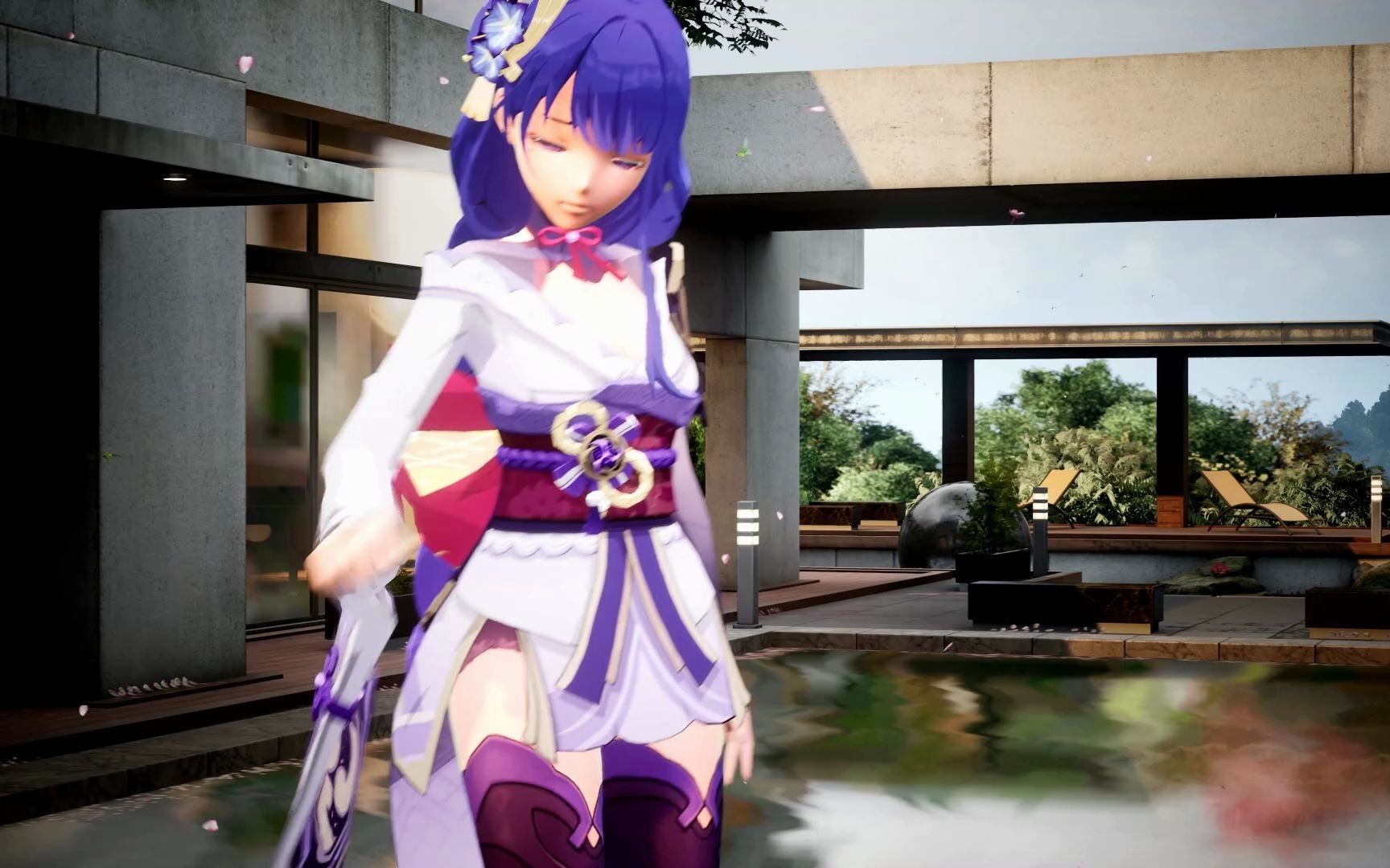 MMD-Raiden Shogun-UE4-Music Music