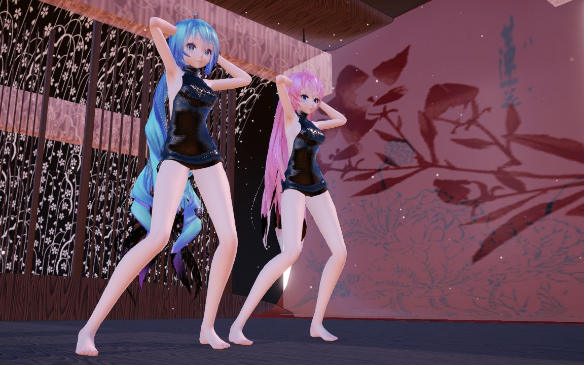 【mmd】露背毛衣?不管了,百合才是最棒的!