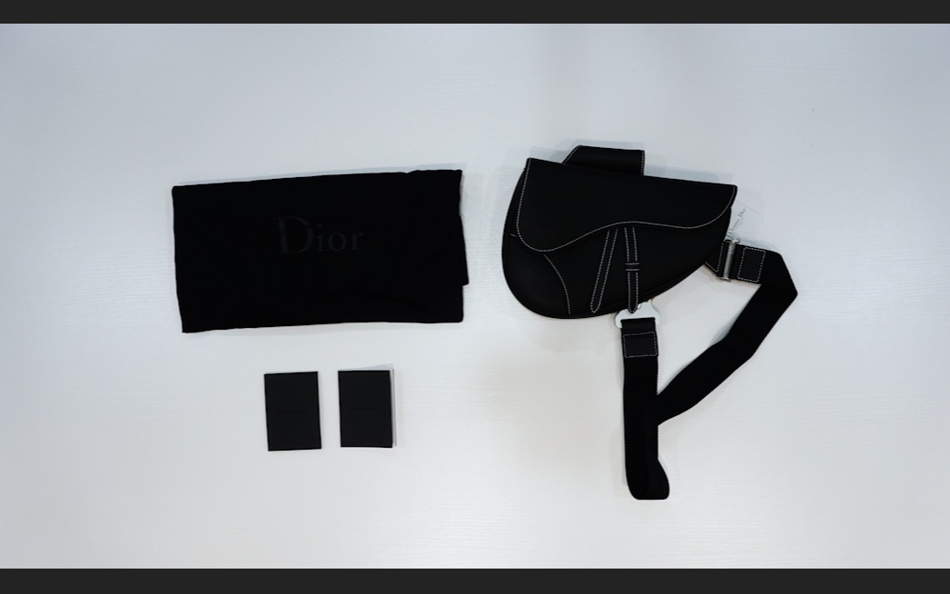 【Don5 Unboxing】Dior男款马鞍包开箱DIOR SADDLE BAG IN BLACK_哔哩哔哩_bilibili