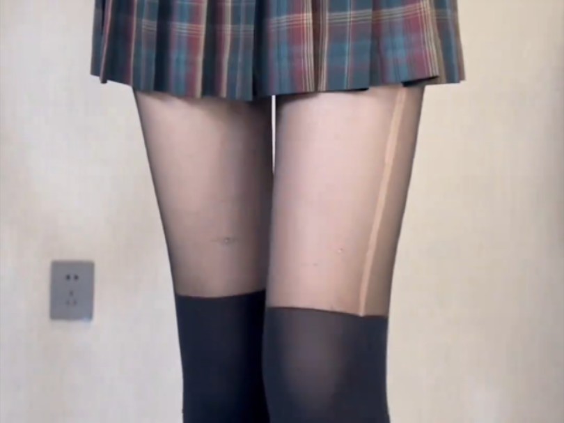 jk looks good with black patchwork socks