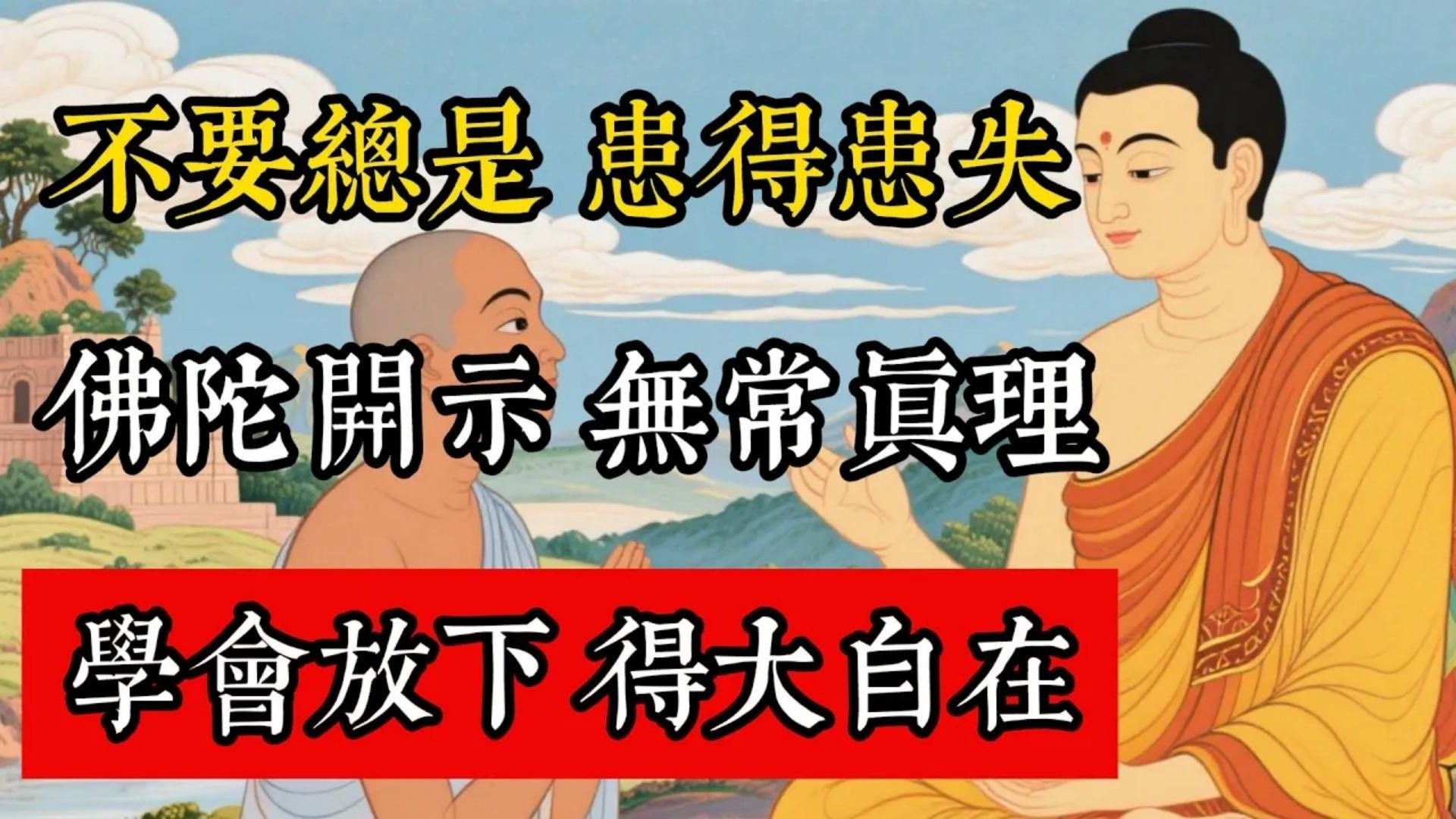 不要總是患得患失，佛陀開示無常真理，學會放下得大自在！#佛教 #佛家 #佛法 #佛學知識 #佛學智慧 #修心修行 #佛教文化 #禪悟人生 #傳統文化