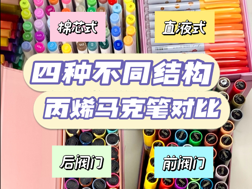 不同结构的丙烯马克笔怎么选