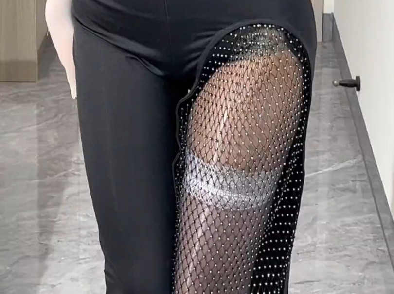 Black Dress Double Silk Stacking