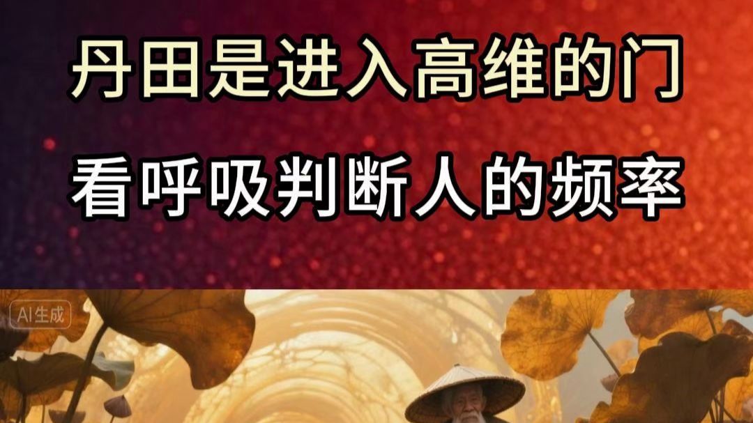 看呼吸判断人的频率，丹田是进入高维的门