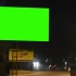 绿幕抠像高清免费视频手机剪辑素材夜晚户外大广告牌显示屏