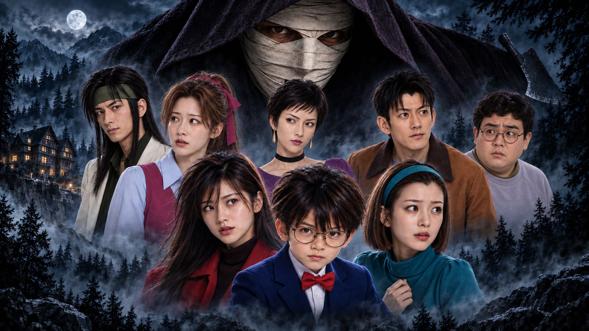 《名侦探柯南AI真人版》「山庄绷带怪人杀人事件（下集）」