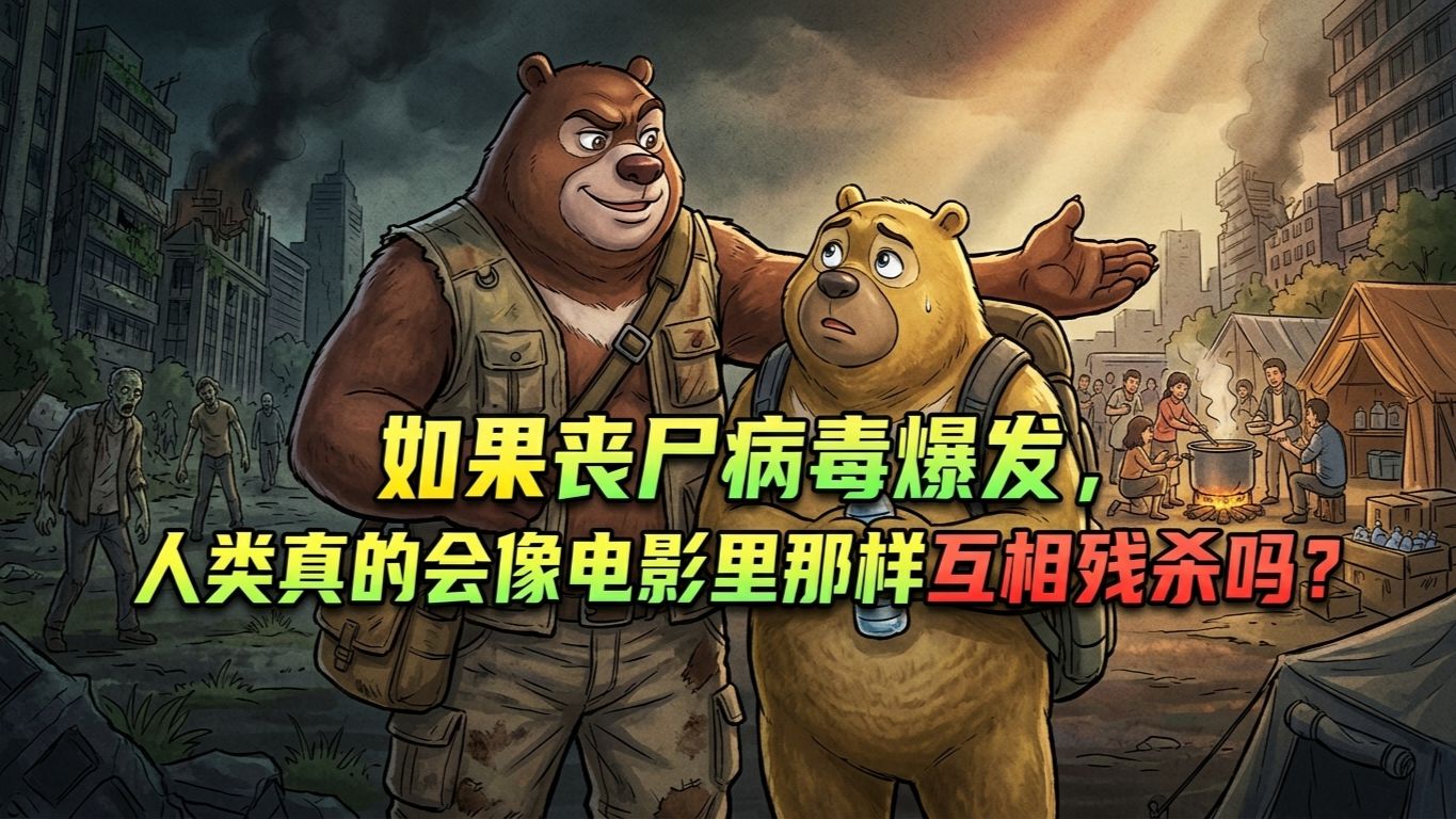 如果丧尸病毒爆发，人类真的会像电影里那样互相残杀吗？