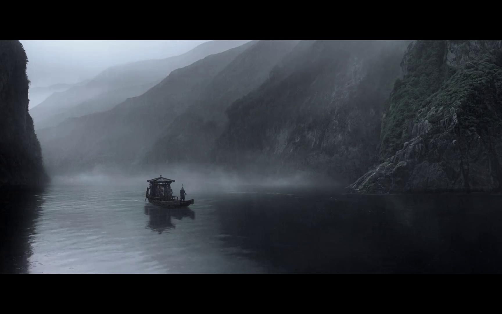 【古装空镜28】江上行船，太极图，弹琴，书法，刀剑落地，溅血，打开盒子，流云，铠甲佩剑，行军，瓦檐，旄节，开城门，秦王宫，竹简，弓弩兵，中箭倒地，煎药，驰骋沙场