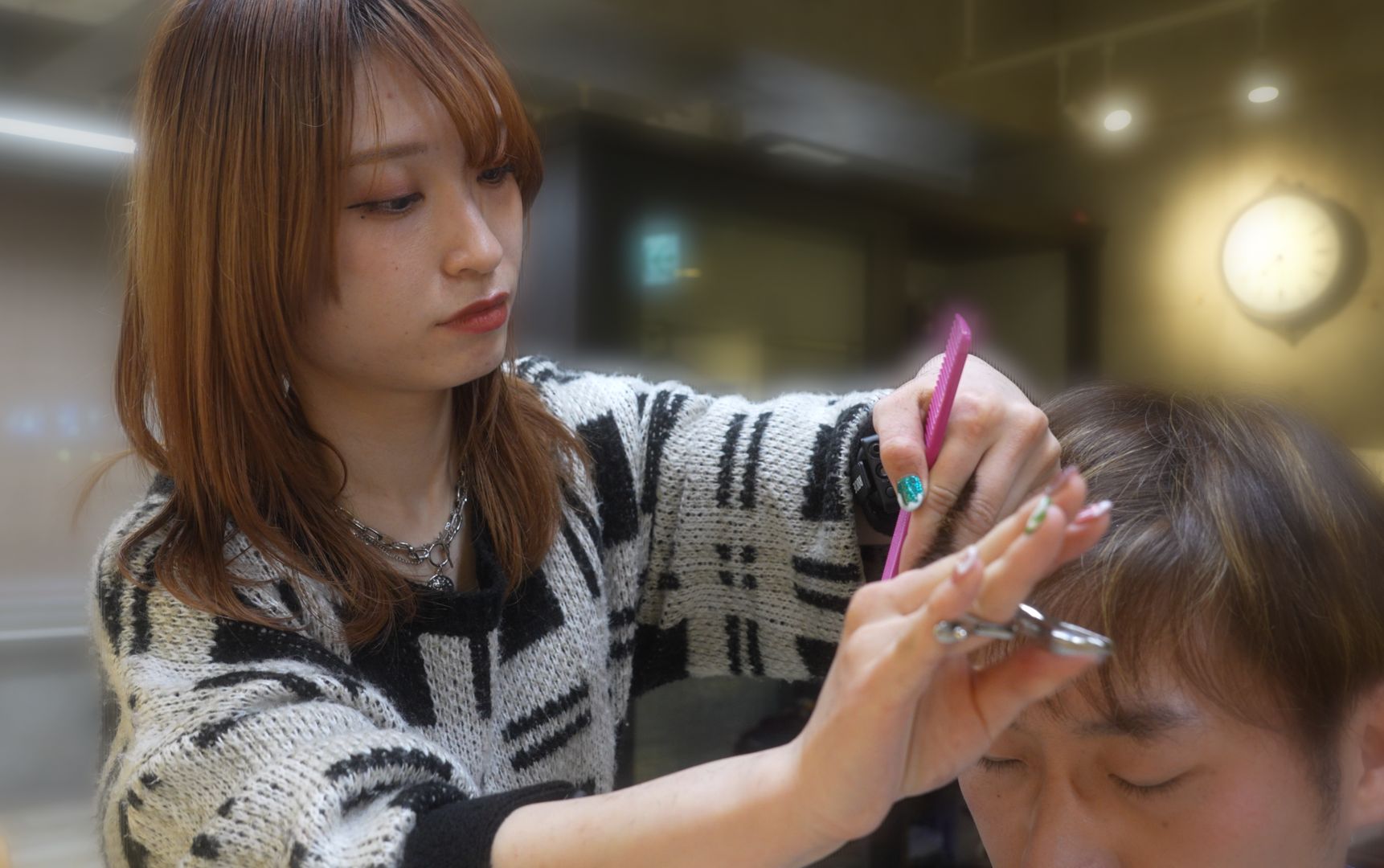 小天Vlog x JAPANESE SHAMPOO ASMR　|　人气发型店带来的剪发和碳酸洗发体验
