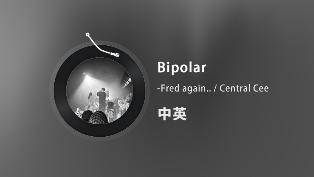 【Fred again..&Central Cee】他俩合作简直炸裂，未发行单曲–Bipolar (中英)