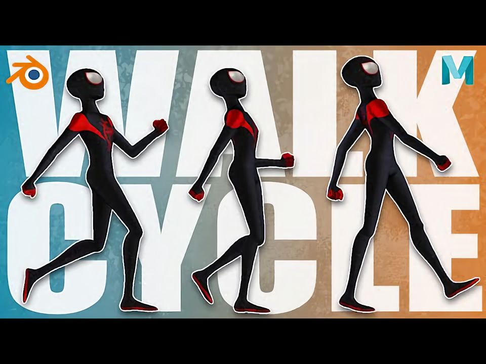 【中字】maya 三维动画教程：步行循环动画完整指南