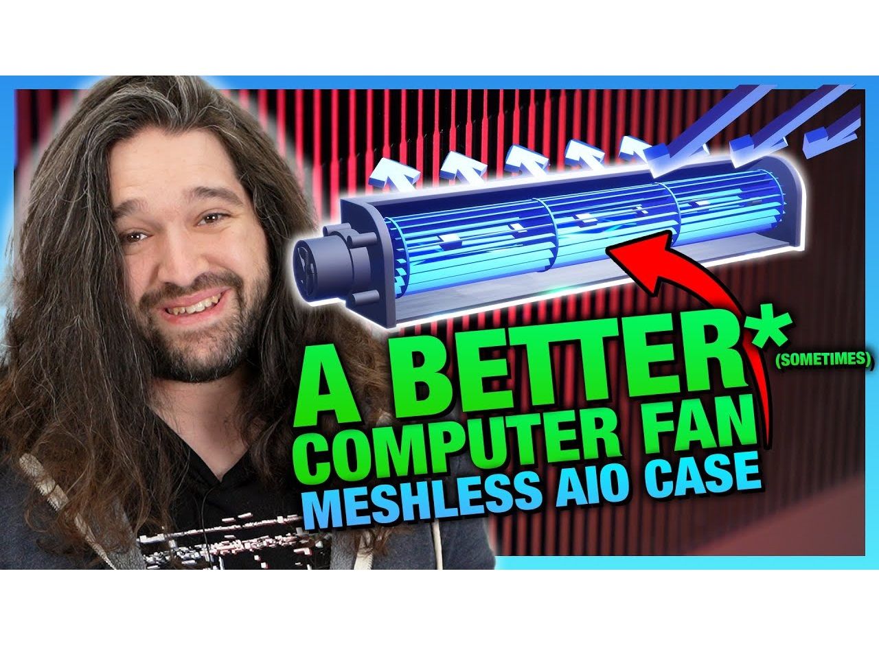 更好用的电脑风扇 - 某些情况下: Meshless AIO横流风扇机箱评测【Gamers Nexus】