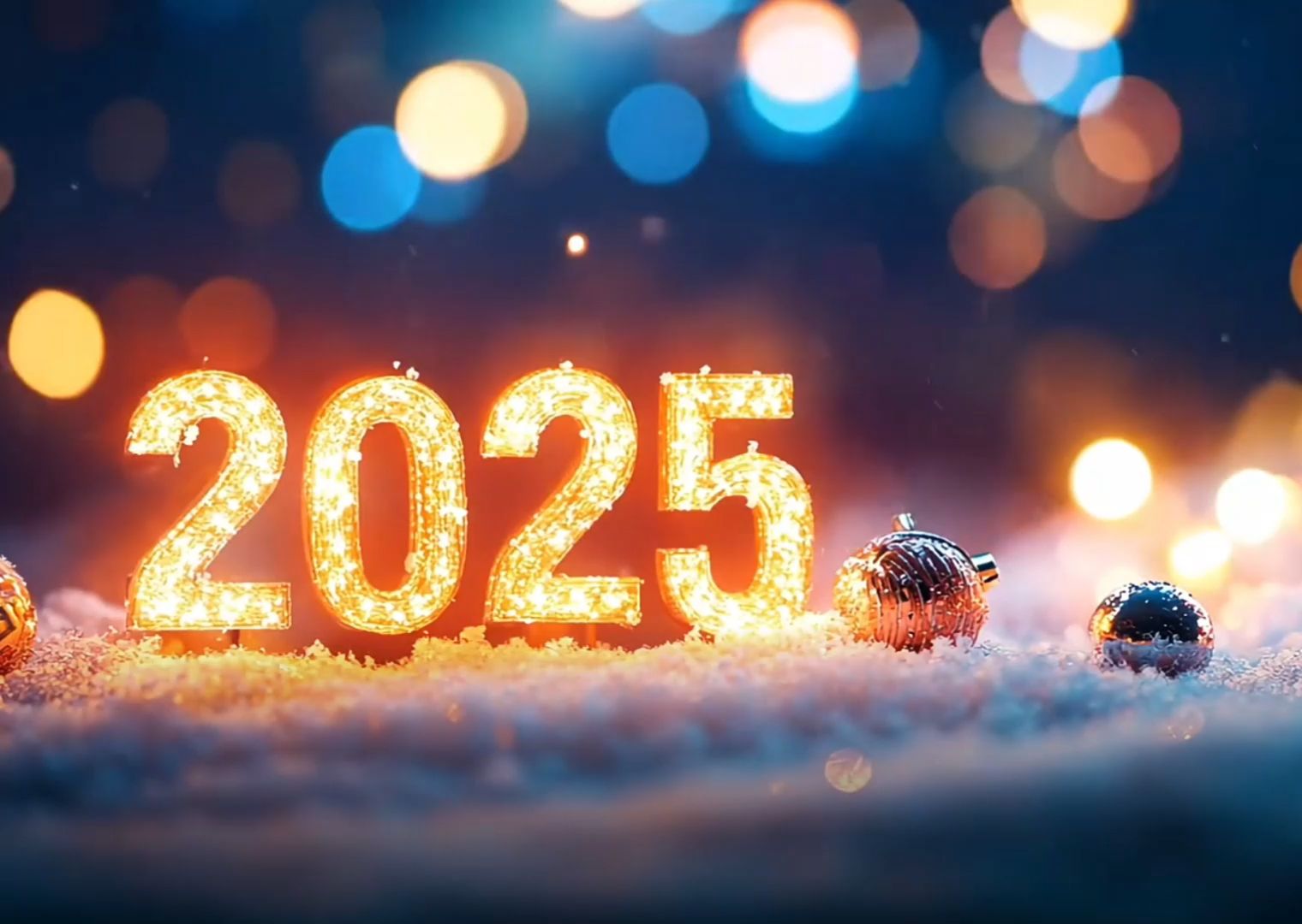 通用版 新年元旦朗诵演讲通用背景视频 新年你好