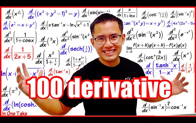 【生肉】是微分就做100道 | 100 Derivatives (blackpenredpen)
