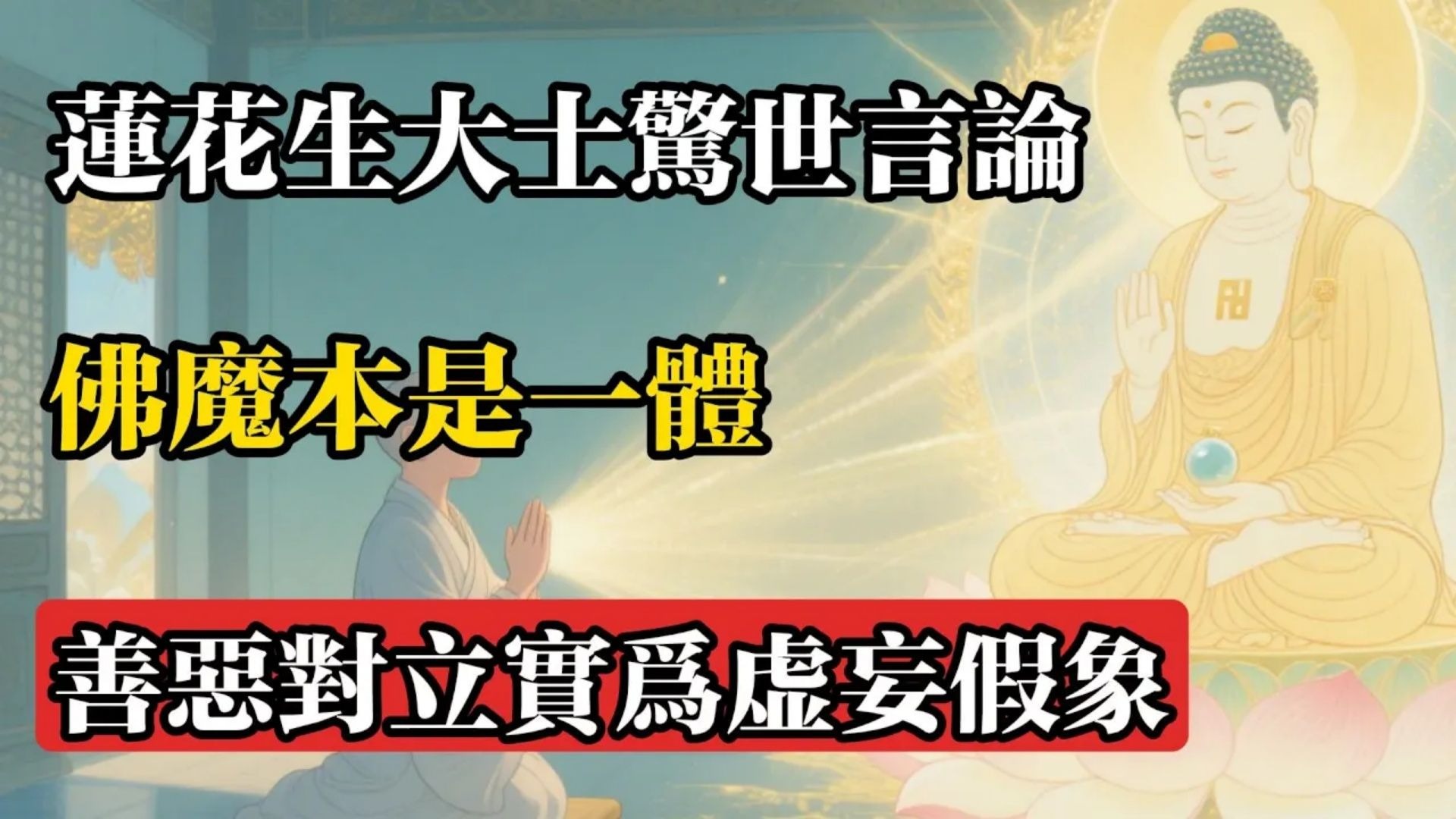 蓮花生大士驚世言論：佛魔本是一體，善惡對立實為虛妄假象!#佛教 #佛法 #佛教玄學 #佛教智慧 #佛學知識 #佛學智慧 #修心修行 #佛教文化 #禪悟人生 #傳