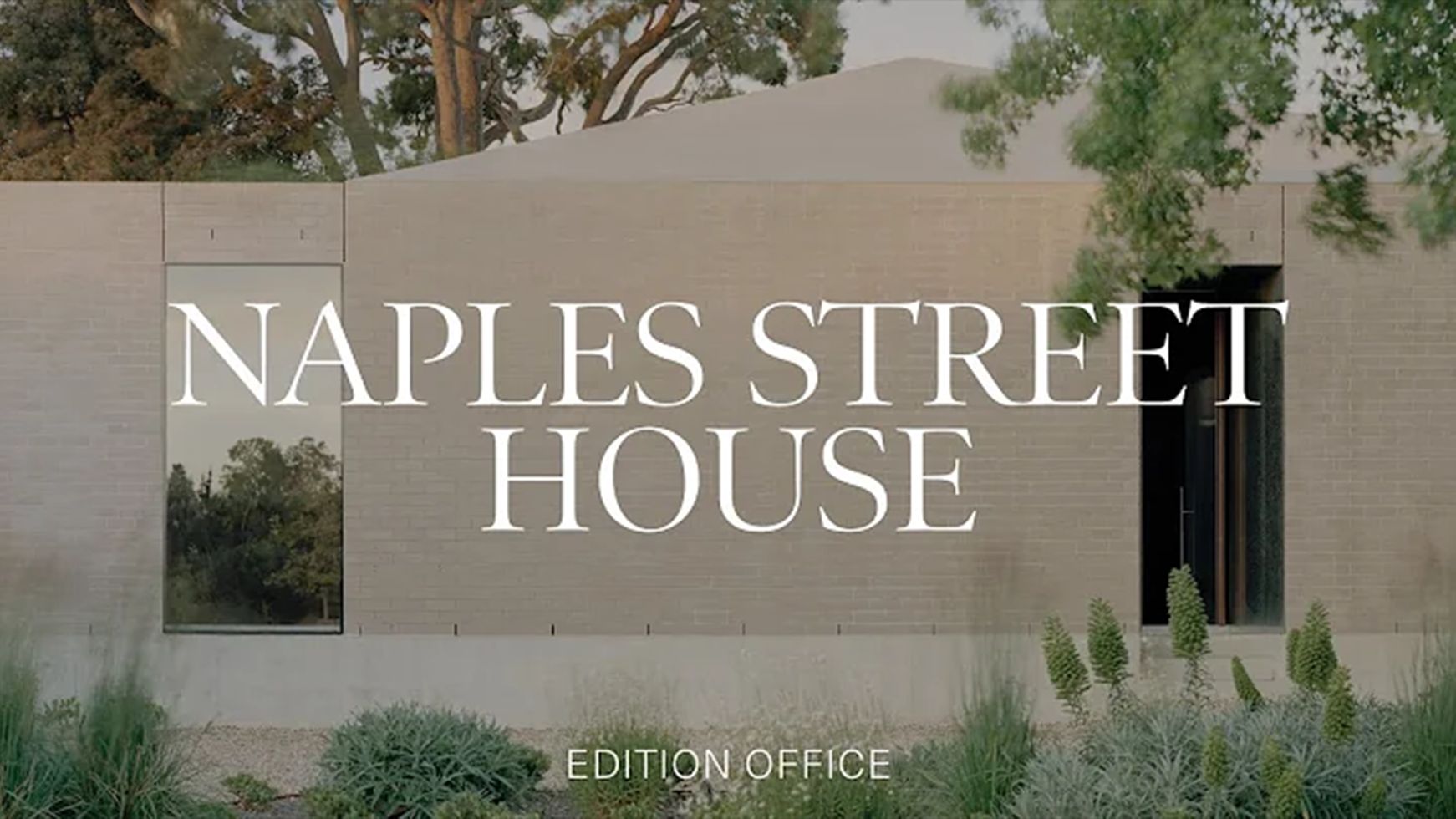 【澳洲Naples Street House】建筑师建造了一座以庭院为中心的砖屋（中英双字）