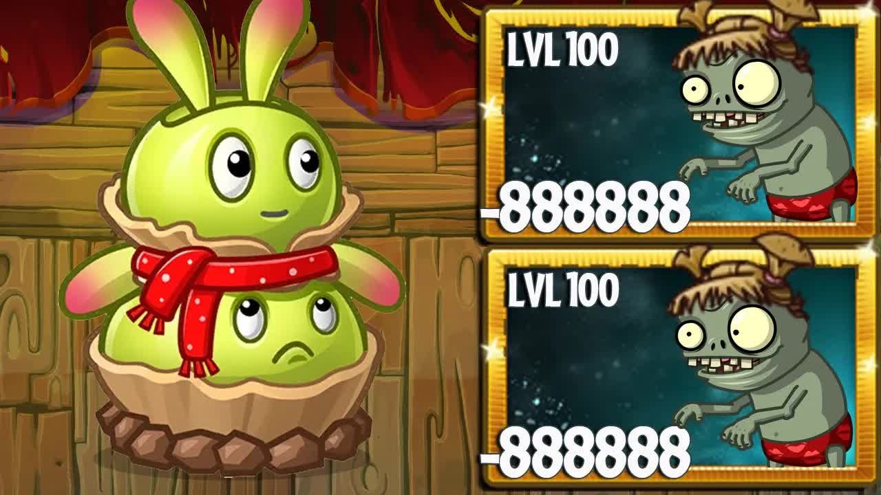 Pvz 2 超级植物级别 100 对抗 超级疯狂小丑分裂僵尸 24 百万生命值 哪种植物更强大 Msgames Msgames 哔哩哔哩视频 1499